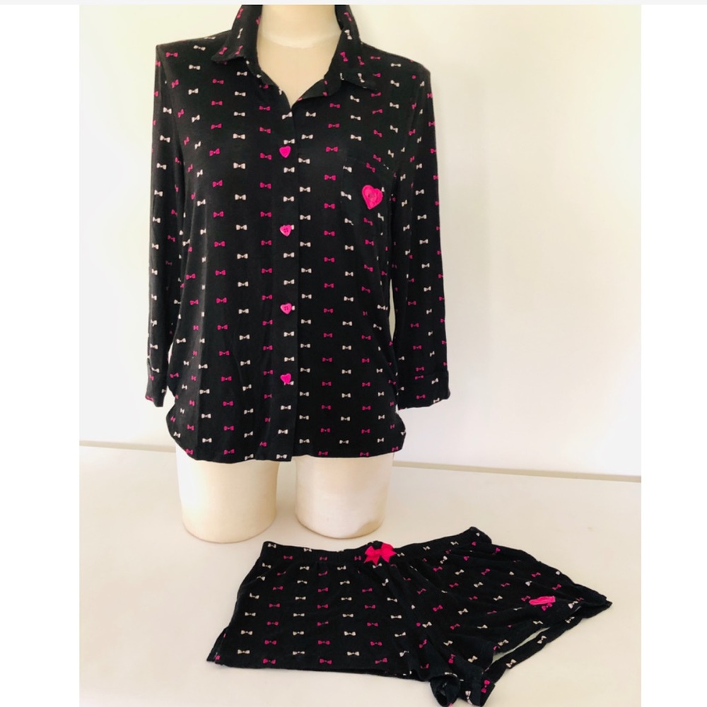 Betsey Johnson Short Pajamas Set S New NWT
